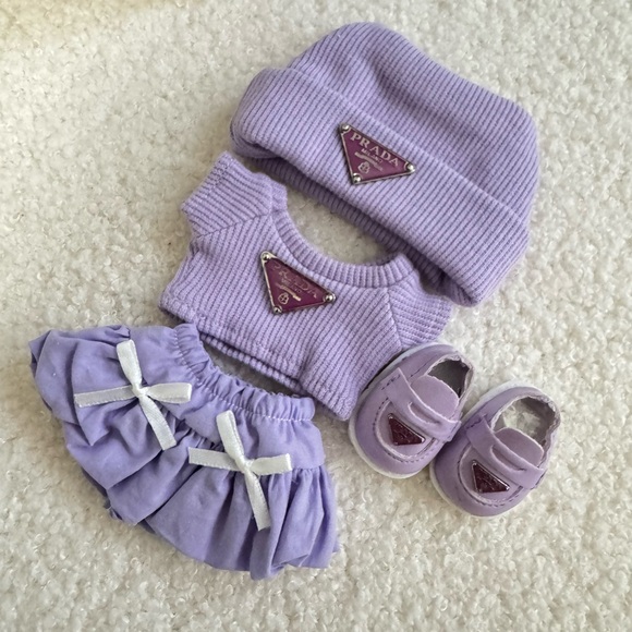 Other - Purple Labubu Outfit Set with Skirt and Shoes